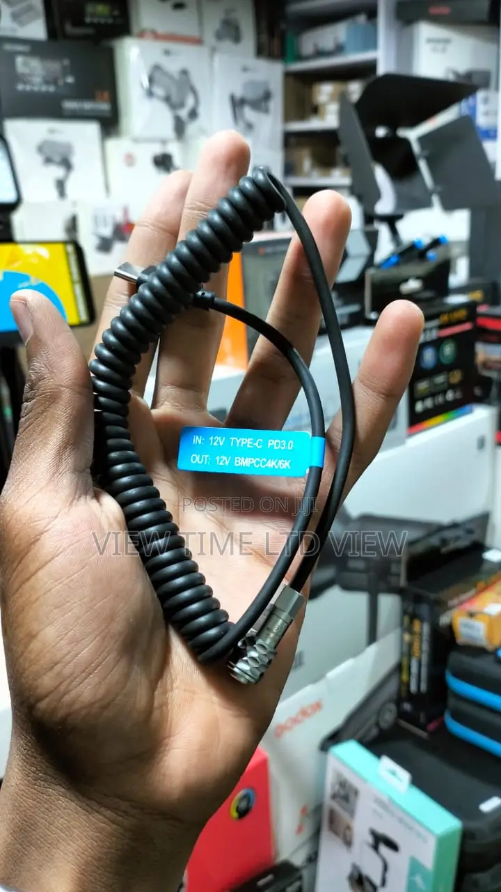 Coiled Usb Type C Blackmagic Cable