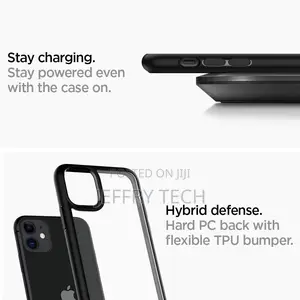 Black Border Silicon Back Cover Case for Apple iPhone 11