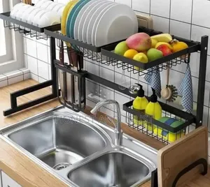 Over the Sink Dish Drainer Organizer