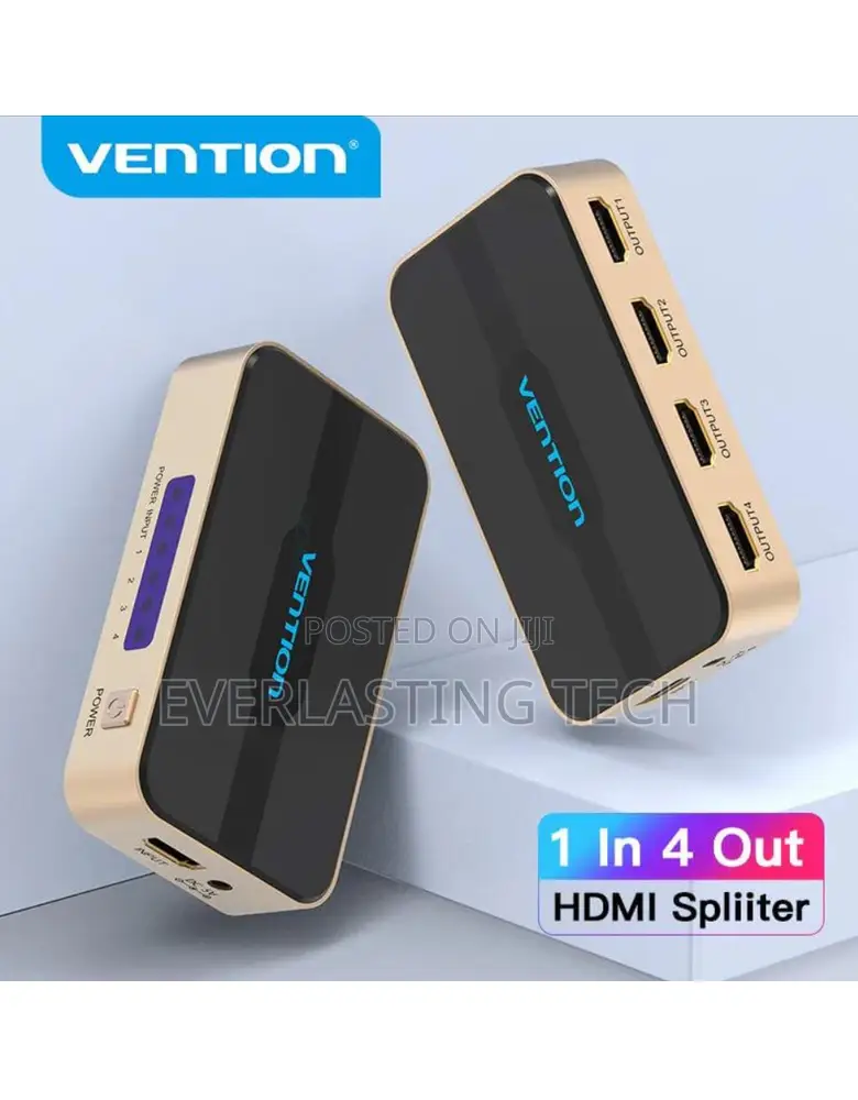 Vention 1 in 4 Out Hdmi Splitter Black