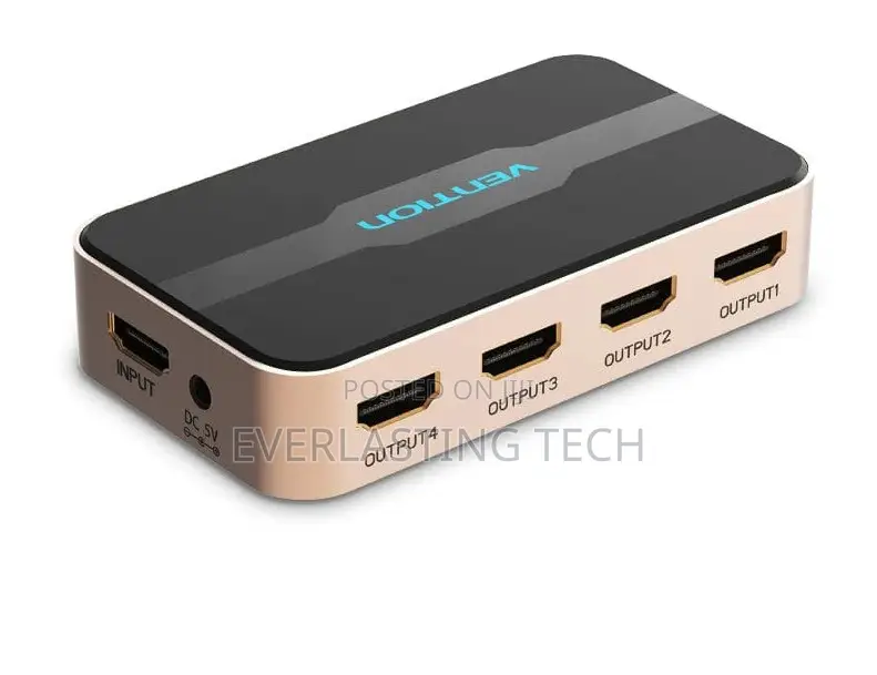 Vention 1 in 4 Out Hdmi Splitter Black
