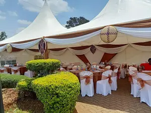 Traditional Tents Set Up, Chairs Dressed Tables, Tent,Tent