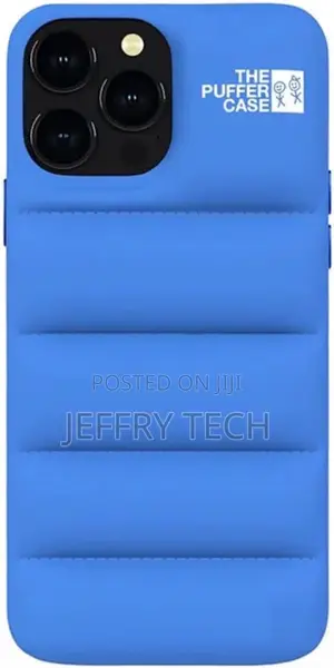 Puffer Case for iPhone 13 6.1 Inch.Trendy Comfort Plushblue