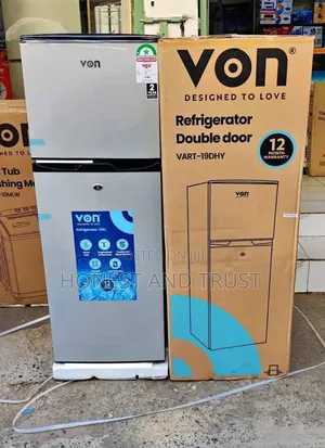 Von 138l- Vart 22dhs Double Door Refrigerator