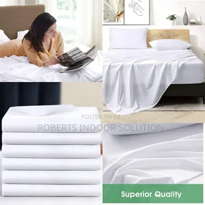 *6pc Pure Cotton White Bedsheets*
Set Contains:-