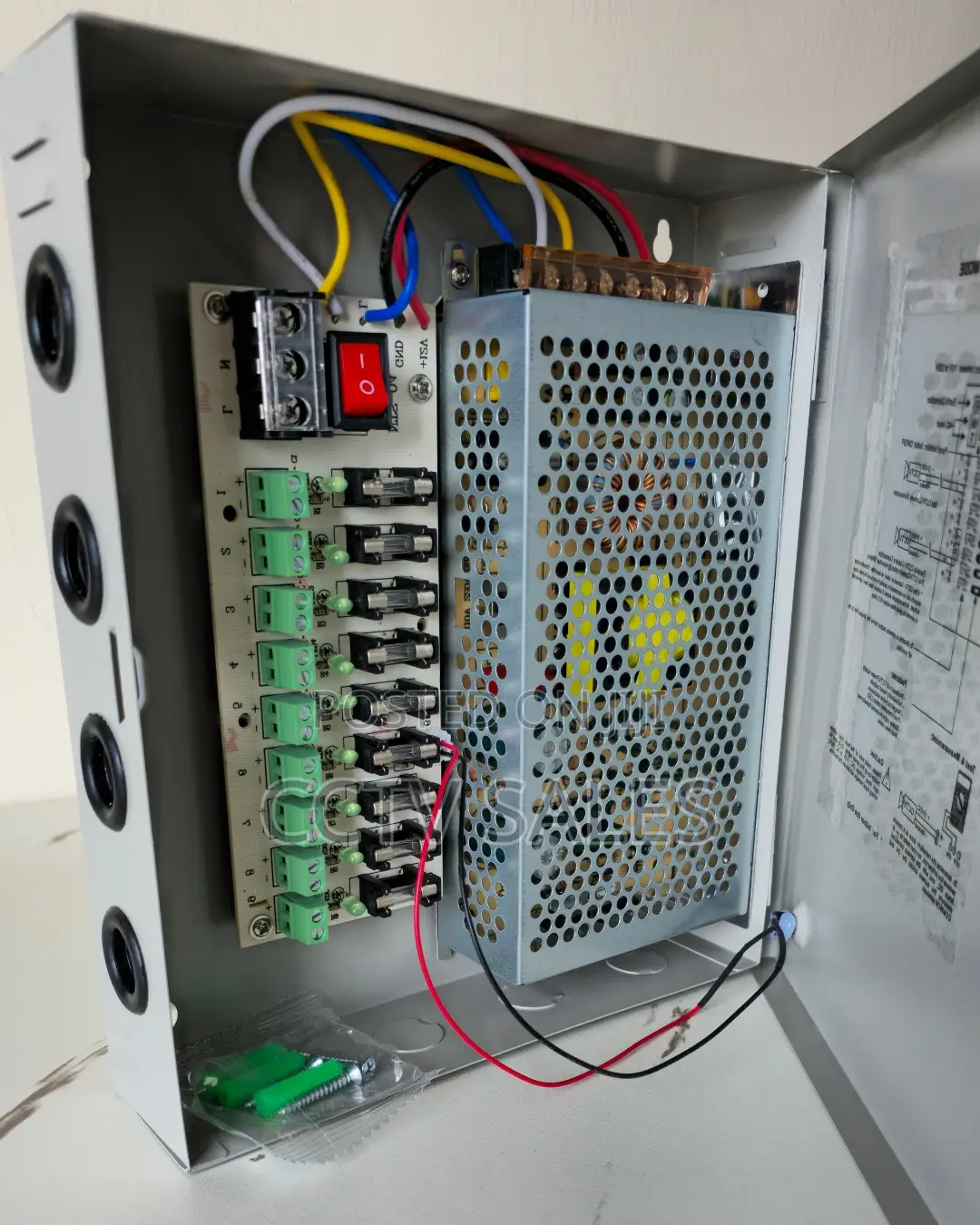 Ac Dc CCTV Power Unit 8channels Heavy Duty