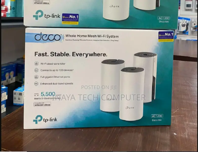 Tp-Link Deco M4 Whole Home Mesh Wi-Fi System (3 Pack)