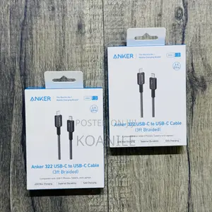 Anker 322 60w Usb-C to Usb-C Cable (3ft Braided) Original