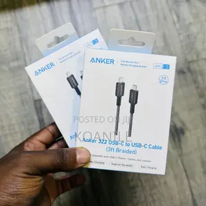 Anker 322 60w Usb-C to Usb-C Cable (3ft Braided) Original