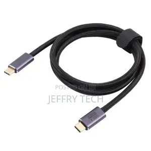 Usb 4 Type-C Male to Male Data Cable, Cable Length:1m