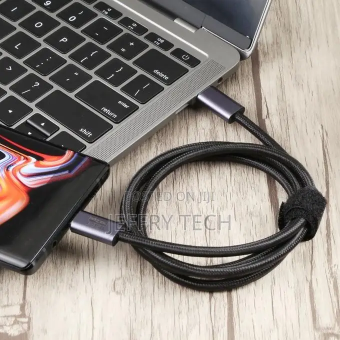 Usb 4 Type-C Male to Male Data Cable, Cable Length:1m