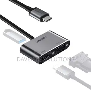 Ugreen Usb-C to Hdmi + Vga +Usb 3.0 Adapter With Pd