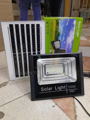Rechargeable Solar Flood Light 100 Watts 19 Hours Bright