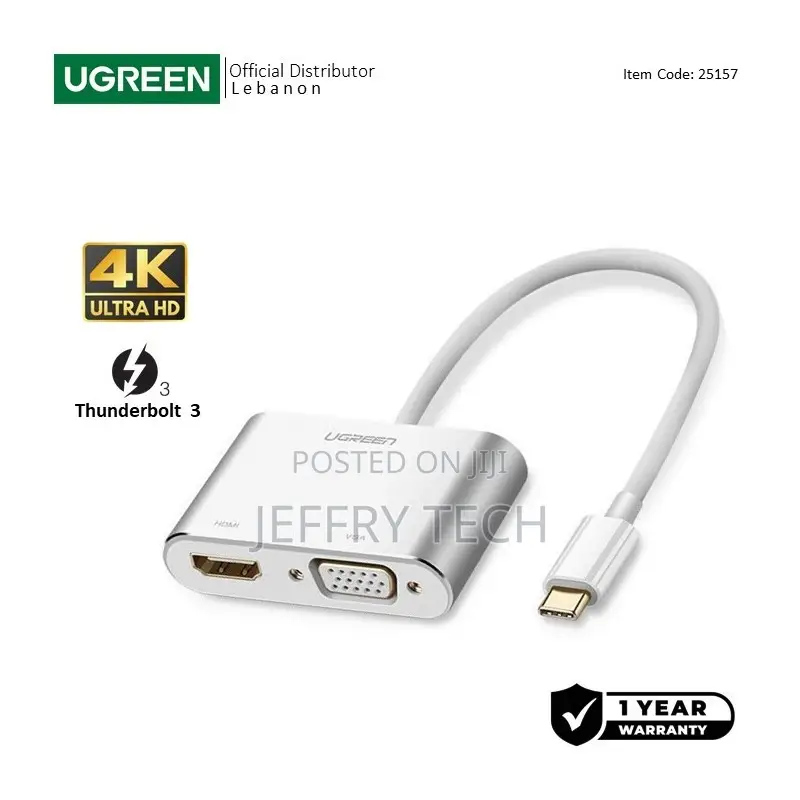 Ugreen Usb-C to Hdmi + Vga Converter -
