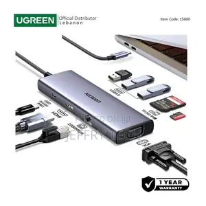 Ugreen 9-in-1 Usb-C Hub Docking Station Hdmi + 3xusb + Sd