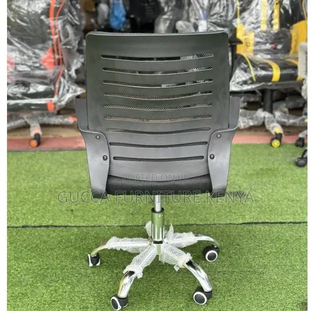 Office Chairs: Horizontal Stripped Fishbone Swivel Chair