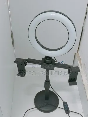 High Quality Phone Holder Tripod Stand With 2 Phone Holders