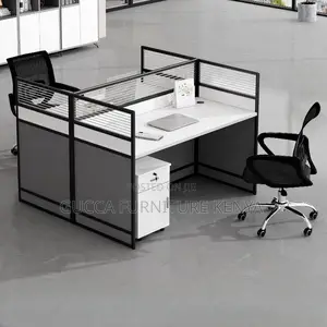 Workstations:Square Office 2-Seater Modern Workstation