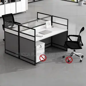 Workstations:Square Office 2-Seater Modern Workstation