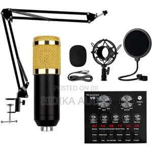 Bm-800 Mic Kit With Live Soundcard, Podcast Equipment Bundle