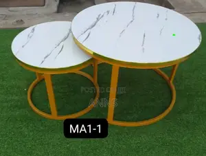 White MDF Round Coffee Tables