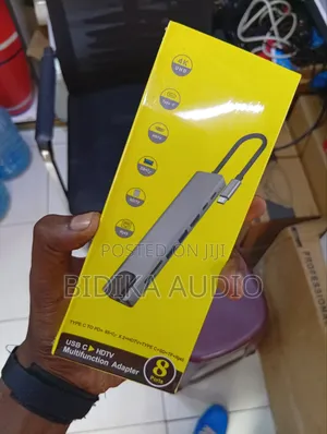 New Usb C to HDTV Multifunction Adapter With 8 Ports