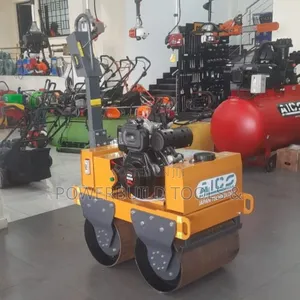 Aico Double Drum Pedestrian/Vibratory Roller With Honda