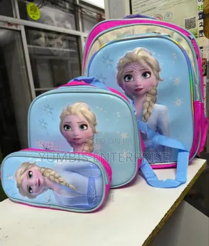 Frozen Cartoon Themed Kids 3 in 1 School _Bags