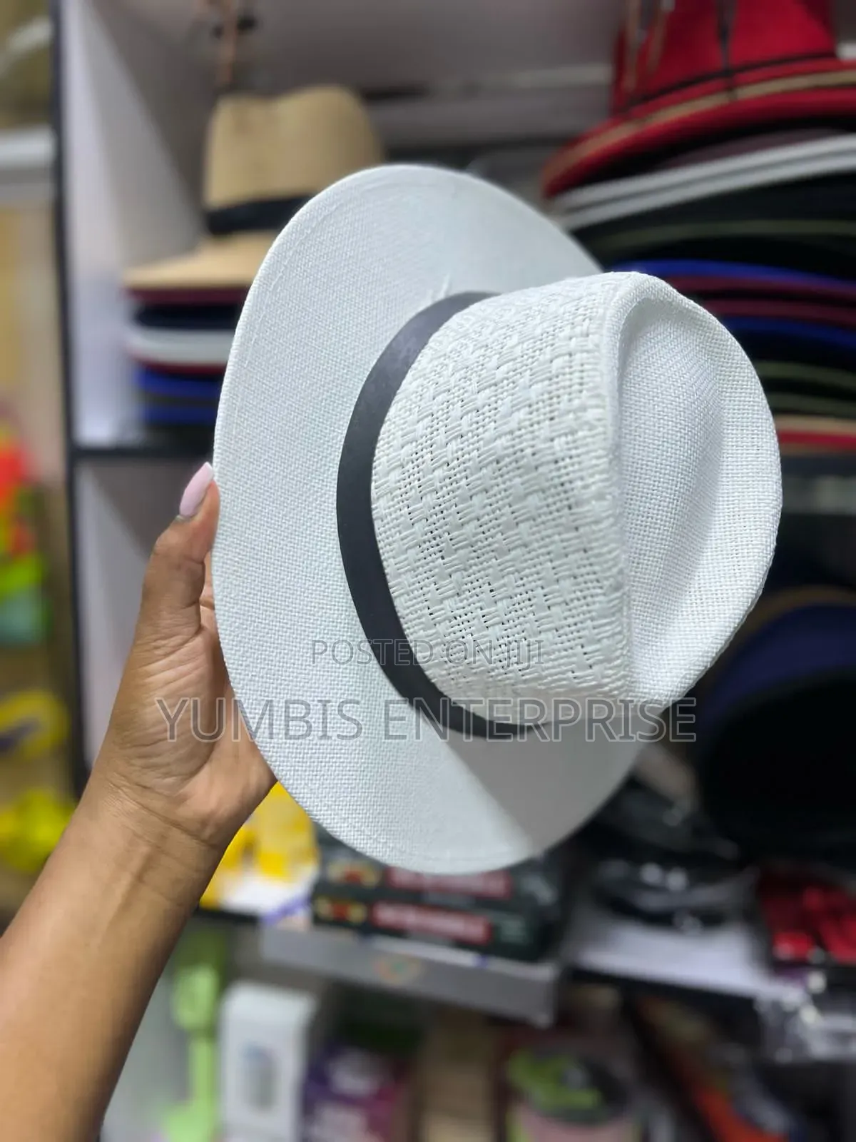 White Straw _- Hats at 800 Kes for Men