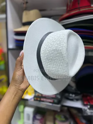 White Straw _- Hats at 800 Kes for Men
