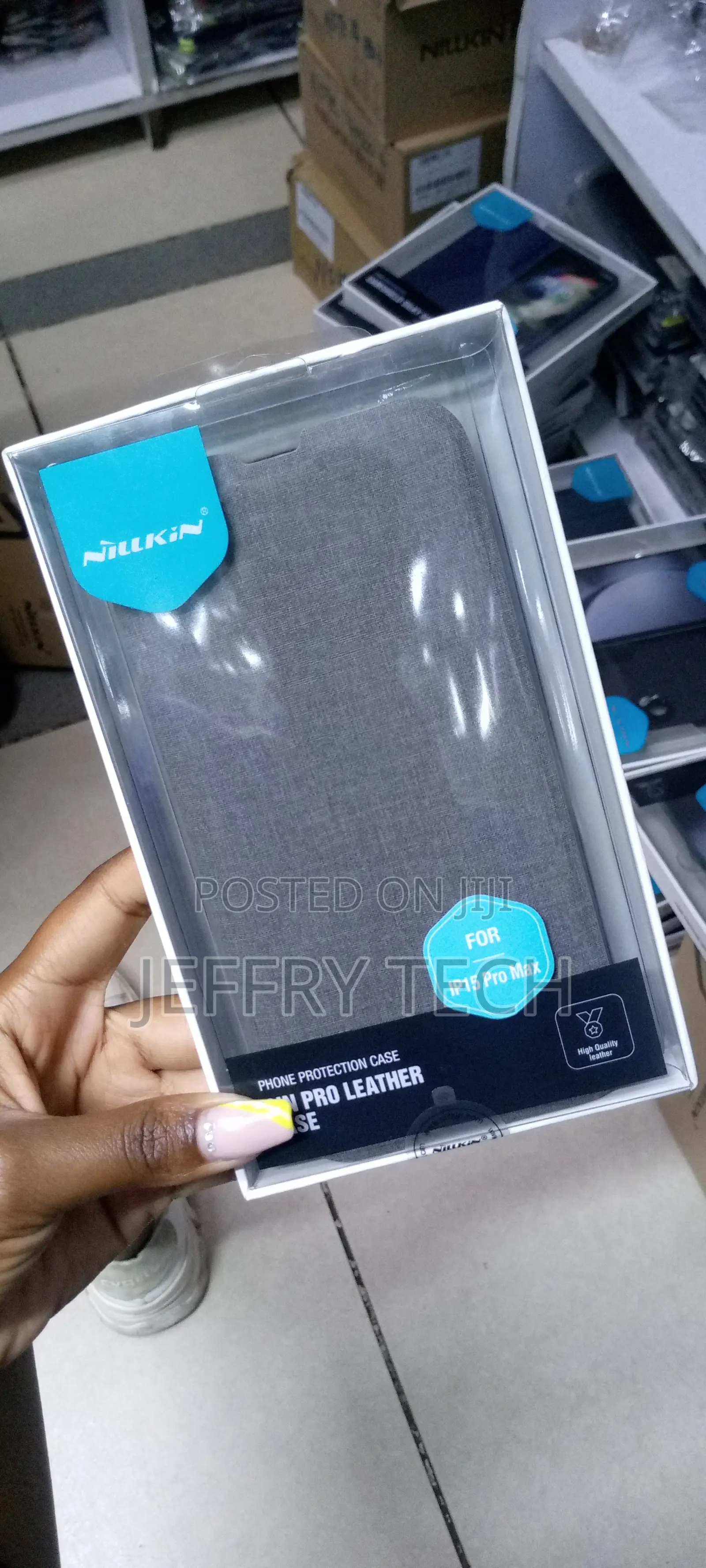 Nillkin Camshield Case for iPhone 15 Pro Max Flip Case-Gray