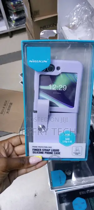 Galaxy Z Flip 5 5g Nilkin Case With Finger Strap-Purple