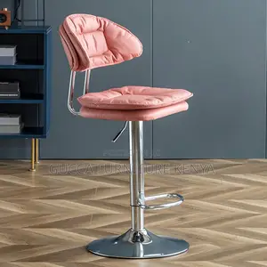 Home Chairs: Modern Rectangular Seat Bar Stool Adjustable