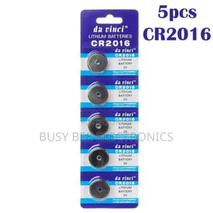 Da Vinci 5pcs Button Battery Cr2016 3v Lithium Cell Coin