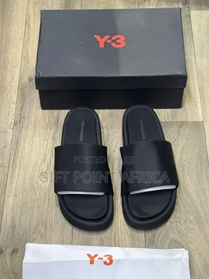 Black Y-3 Slide for Men