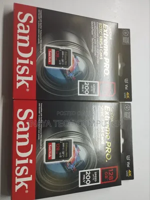 Sandisk Extreme Pro SDXC Uhs-I Card Up to 200mb/S - 128gb
