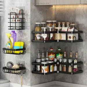 5 PCS Set Triangular Shower Caddy Shelf/Bathroom Organizer