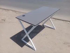 Metal Stand With Gray Top