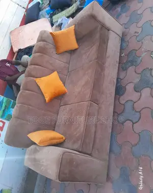 Affordable Brown Three Seater Sofa Set on Sell