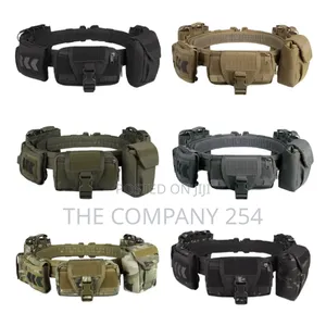 Sivi Multi Function Camo 6 Pcsset Utility Duty Tactical Belt