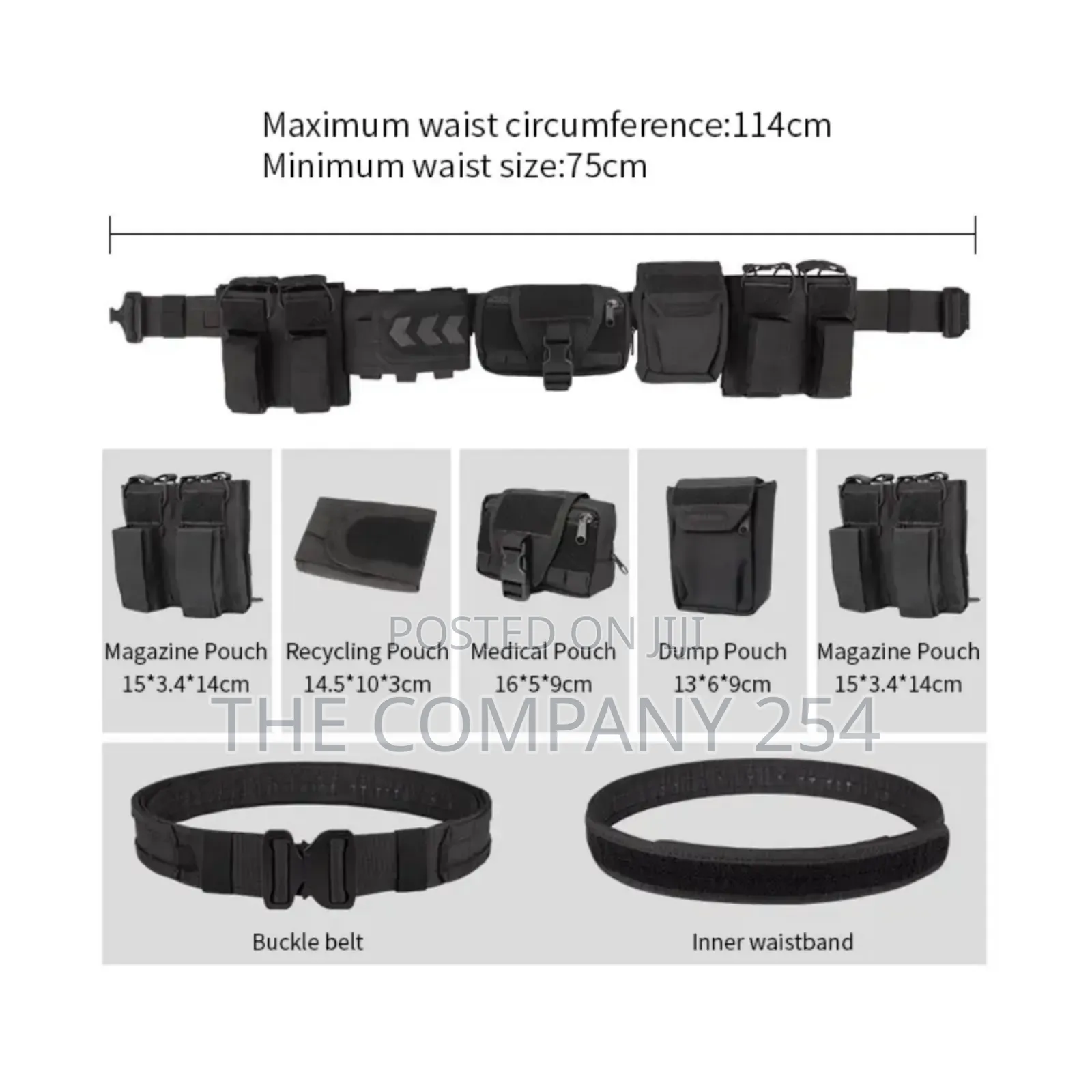 Sivi Multi Function Camo 6 Pcsset Utility Duty Tactical Belt