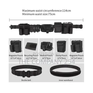 Sivi Multi Function Camo 6 Pcsset Utility Duty Tactical Belt