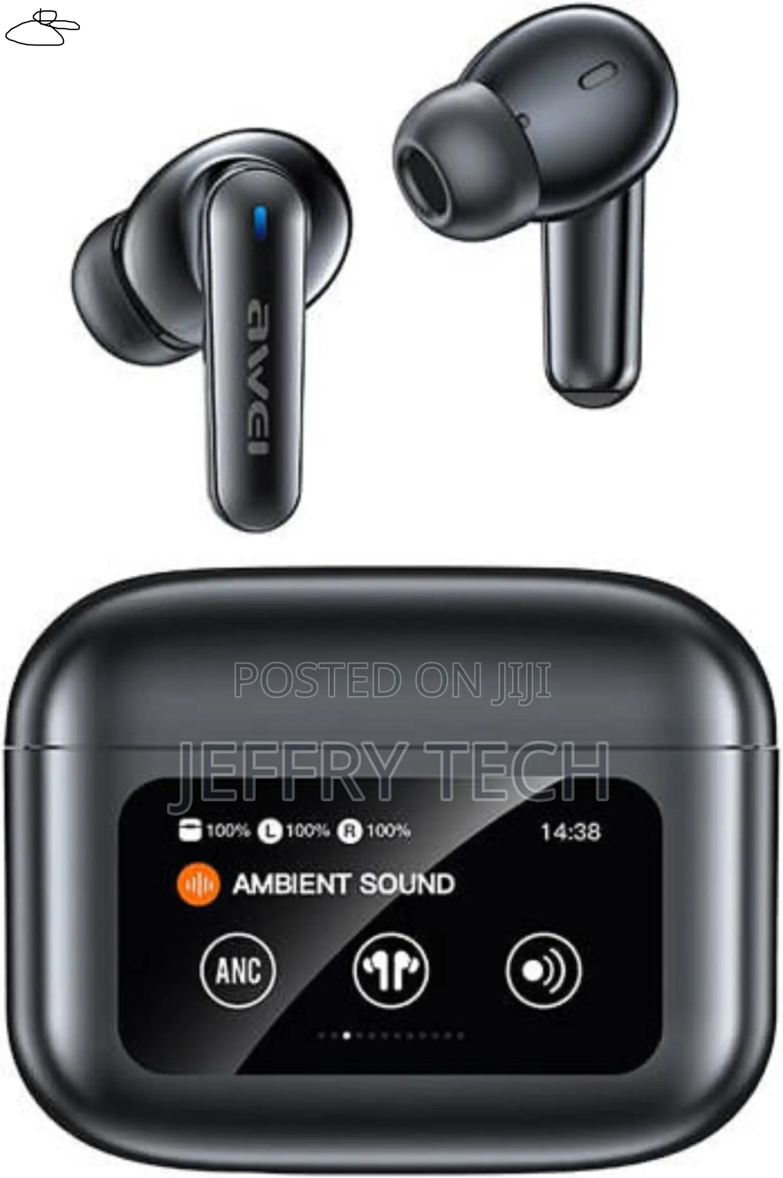 Awei Tp57 Enc Wireless Earbuds, Bluetooth