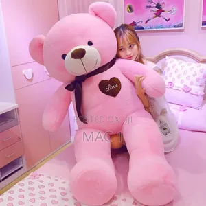Giant Pink Teddy Bear -Oversized Plush Toy for Love Comfort