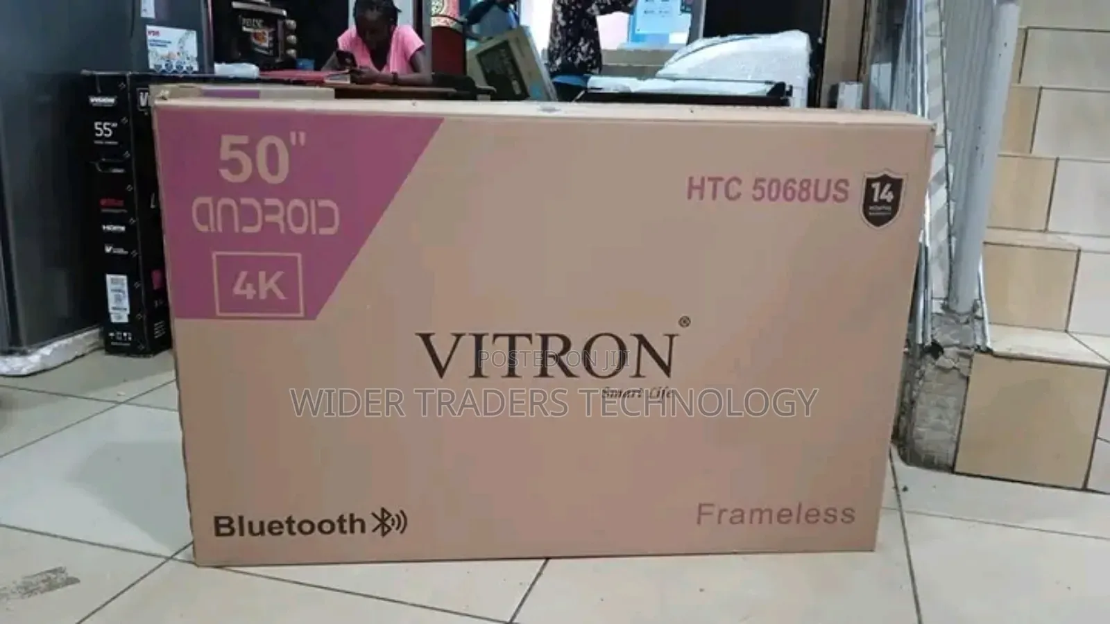 Vitron 50′′ Inch Frameless Uhd Smart Android,Bluetooth E