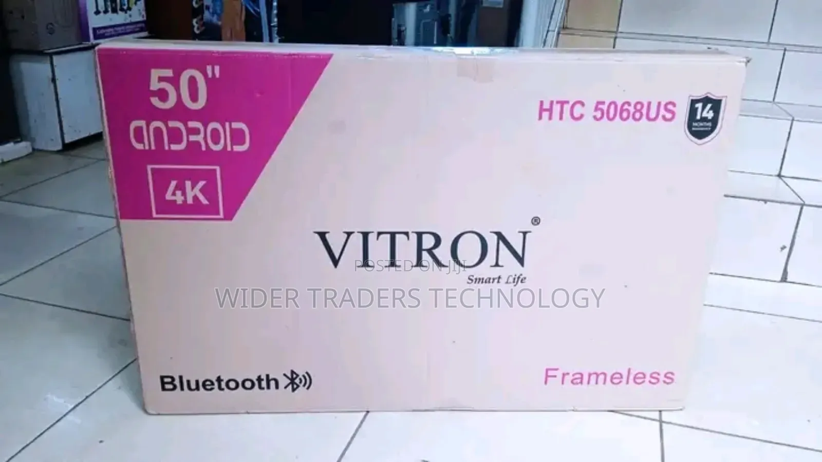 Vitron 50′′ Inch Frameless Uhd Smart Android,Bluetooth E