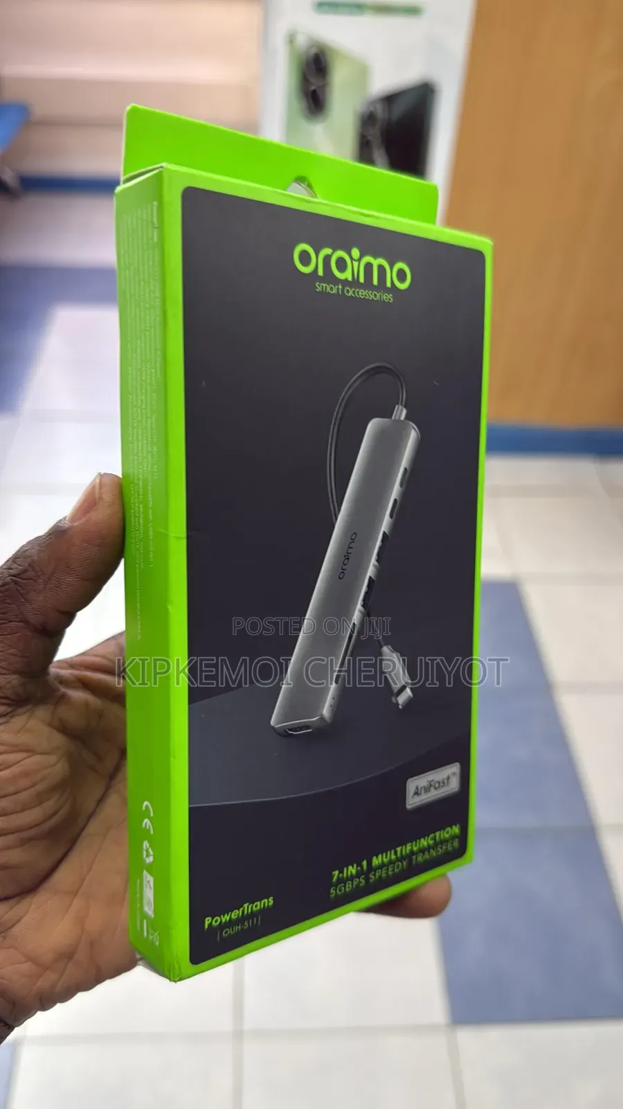 Oraimo Powertrans Usb-C Hub 7-in-1 Multi-Functional Adapter