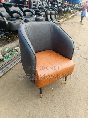 Pedicure or Reception Seats, Gold and Black 