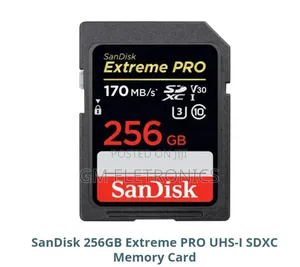 256gb Extreme Pro Uhs-I SDXC Memory Card (200mb/S)Available