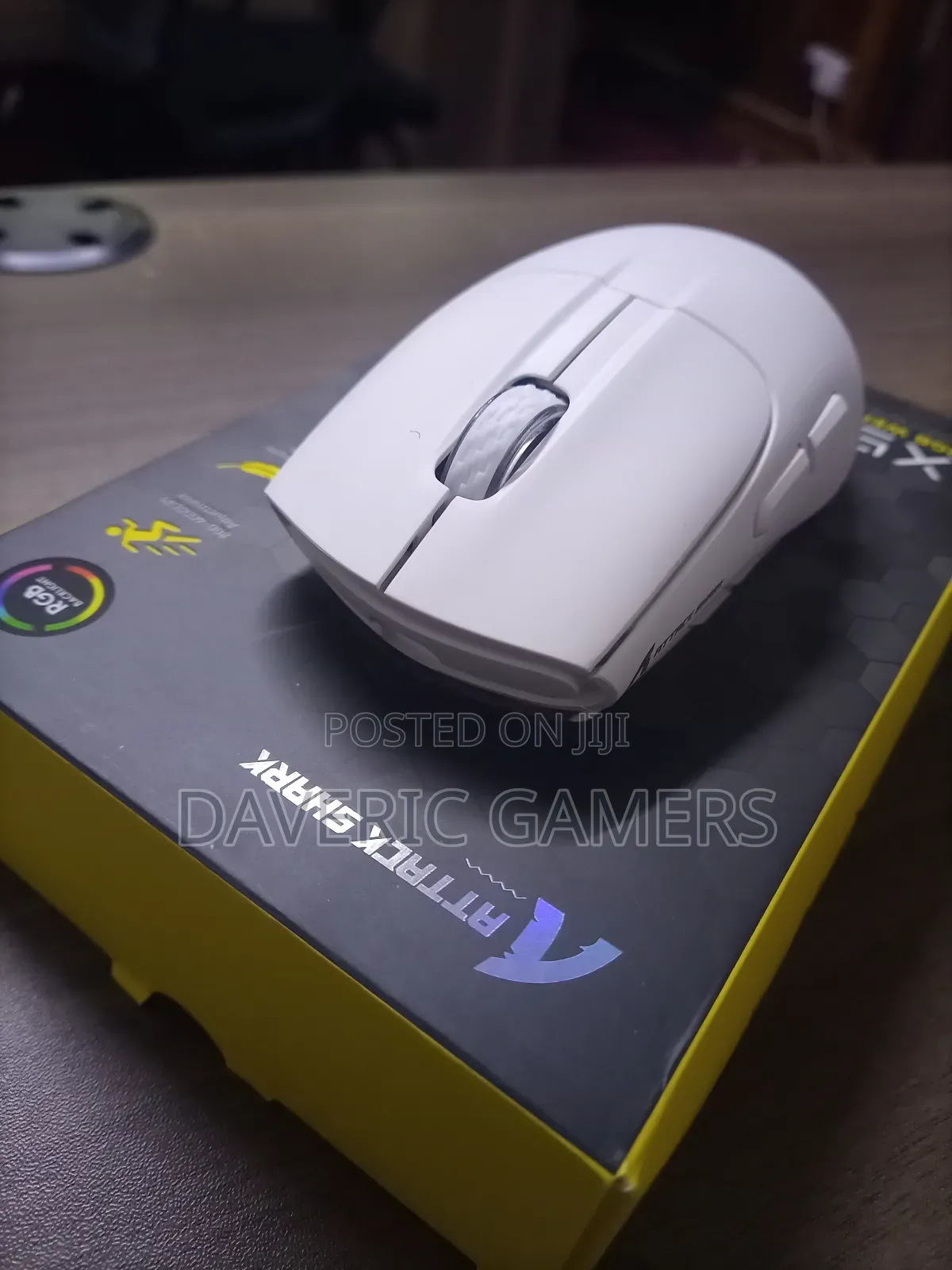 A Combo of Attack Shark X5 Wireless Mouse a RGB Mouse Pad